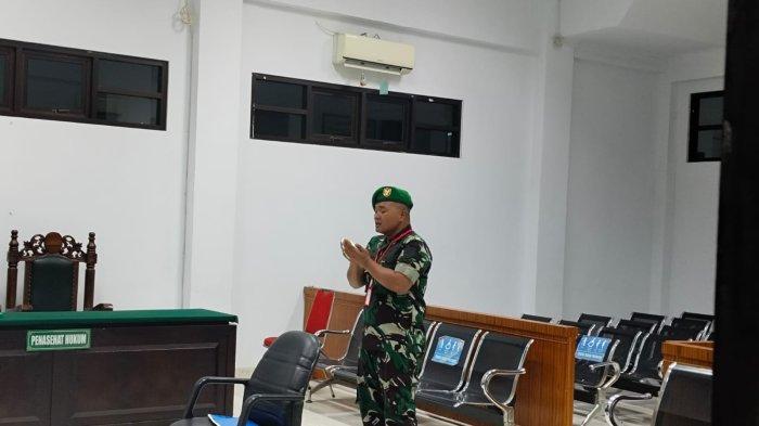 PERSIDANGAN-ANGGOTA-TNI-LAKUKAN-PENIPUAN-Majelis-hakim-militer