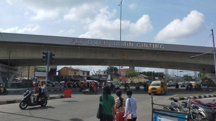 kondisi-jalanan-usai-seorang-anggota-ditsamapta-polda-sumut